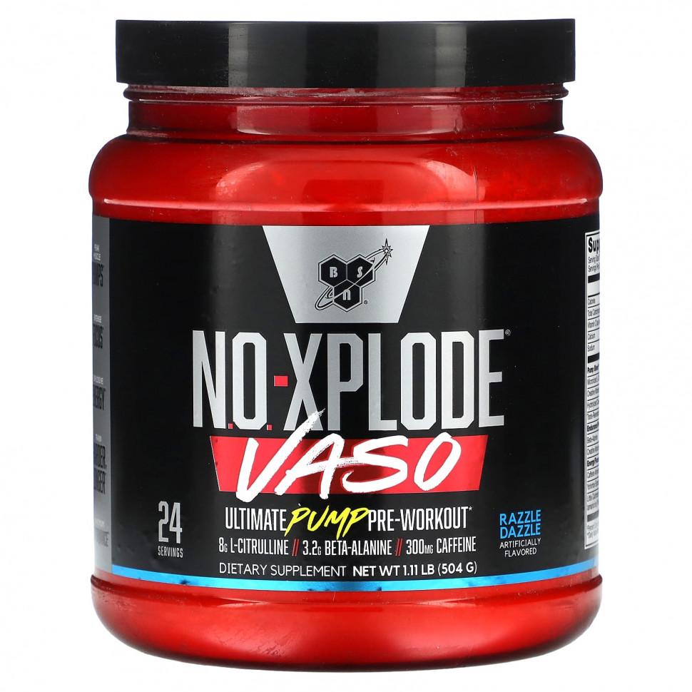   BSN, No-Xplode VASO, Ultimate Pump  , Razzle Dazzle, 504  (1,11 )    -     -,    