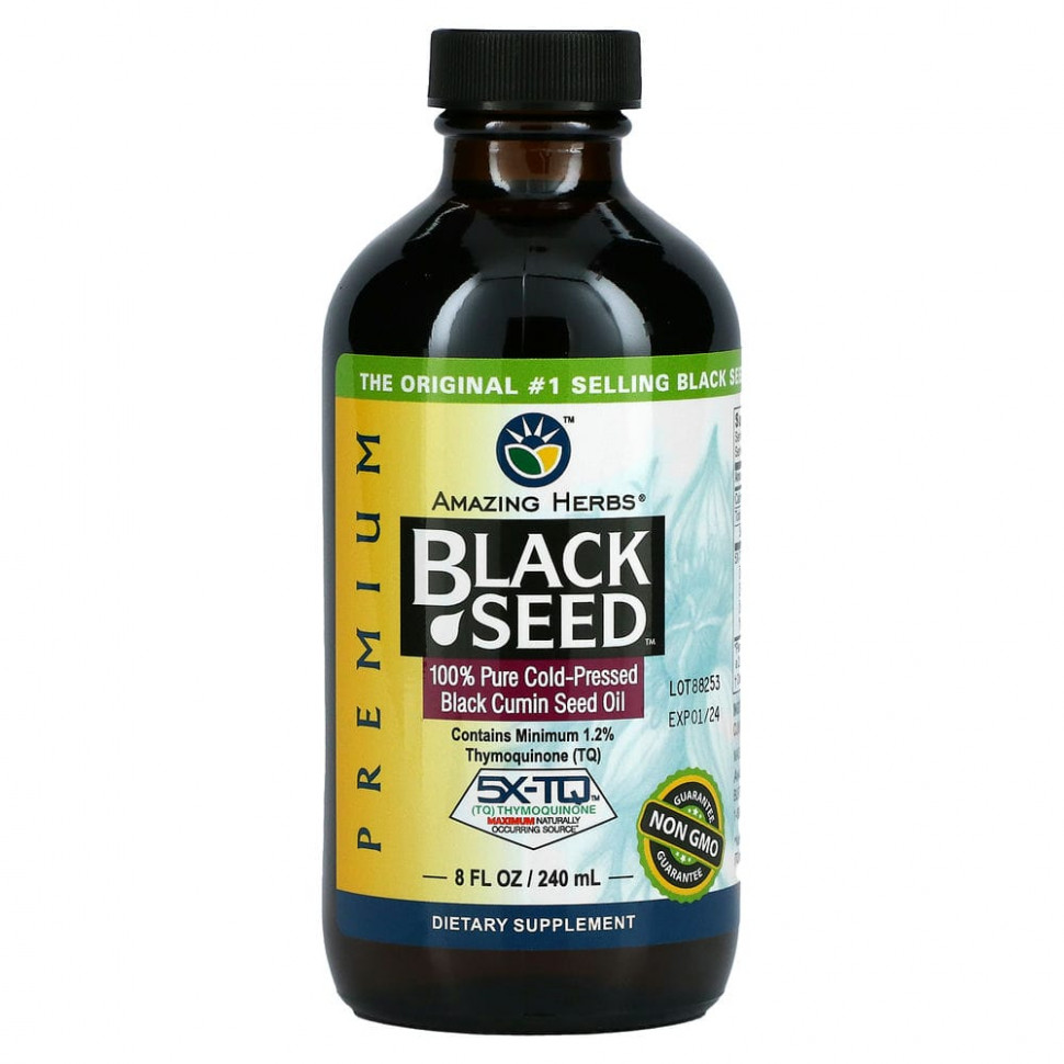   Amazing Herbs, Black Seed, 100%        , 240  (8 . )    -     -,    