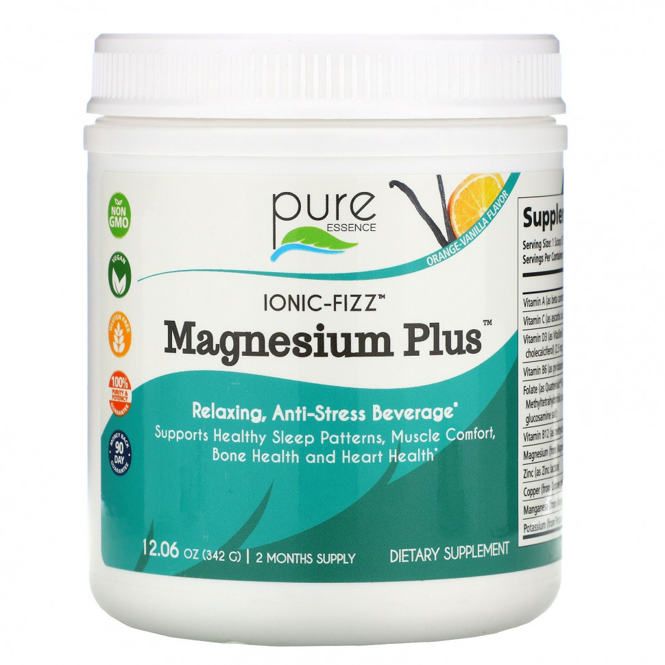   Pure Essence, Ionic-Fizz Magnesium Plus,   , 342  (12,06 )    -     -,    