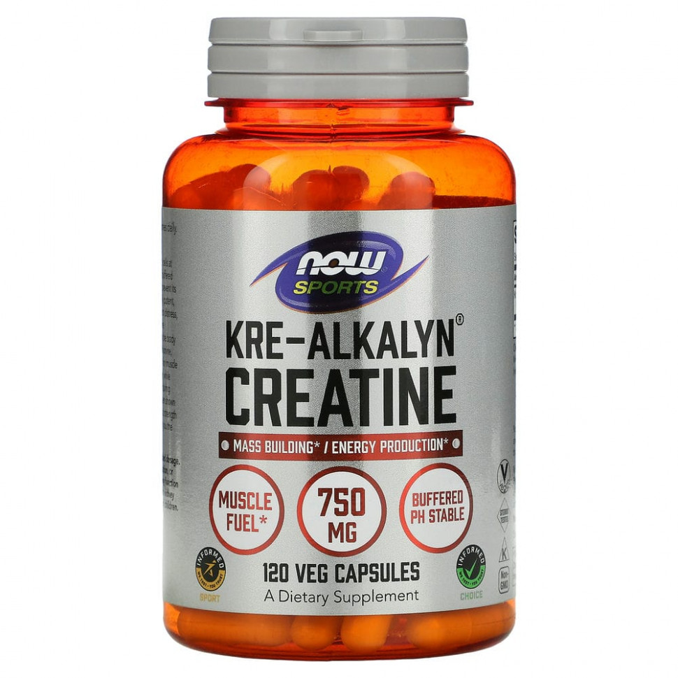   NOW Foods, Sports, Kre-Alkalyn Creatine ( ), 120     -     -,    