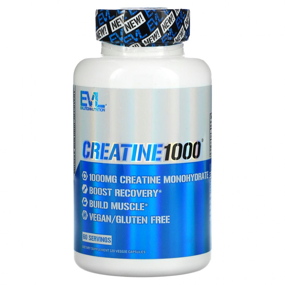   EVLution Nutrition, Creatine1000, , 500 , 120      -     -,    