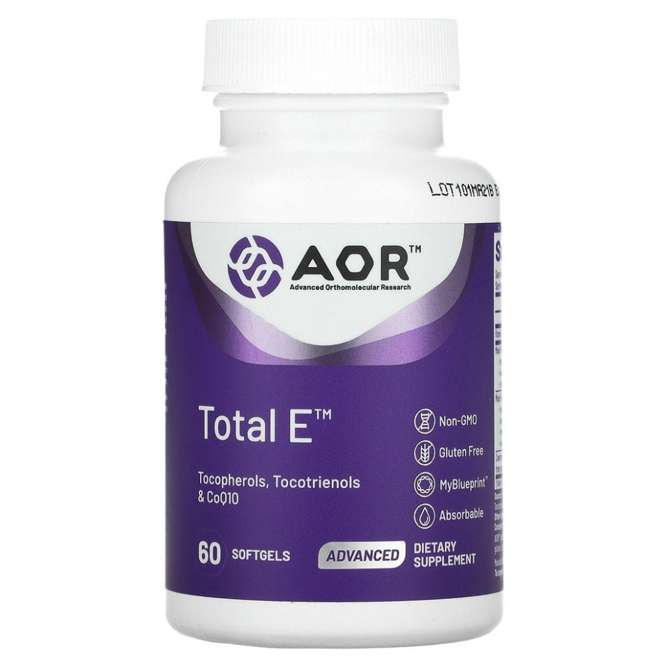   Advanced Orthomolecular Research AOR, Total E,    , 60      -     -,    