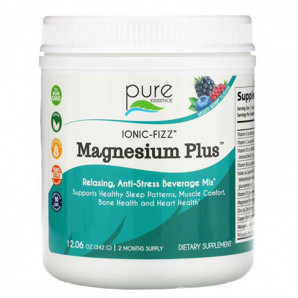   Pure Essence, Ionic-Fizz, Magnesium Plus,  , 342  (12,06 )    -     -,    