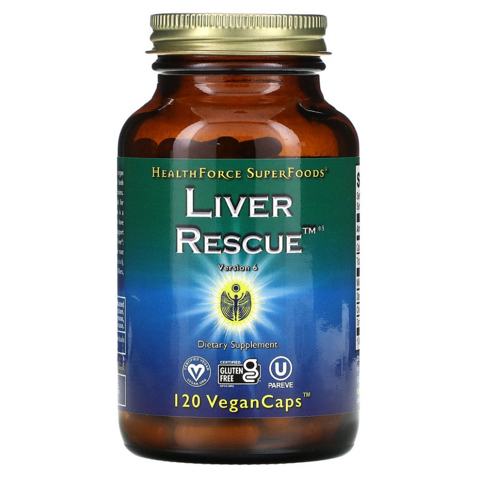   HealthForce Superfoods, Liver Rescue,   ,  6, 120   VeganCaps    -     -,    