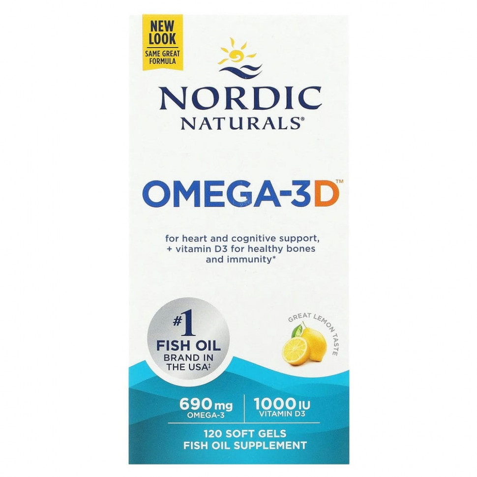   Nordic Naturals, Omega-3D,   , 1000 , 120       -     -,    