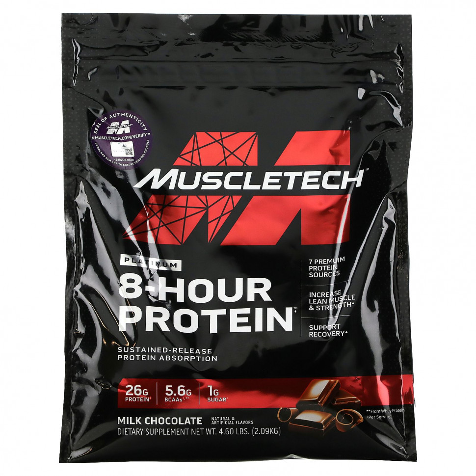   Muscletech, Platinum 8-Hour Protein,  , 2,09  (4,6 )    -     -,    