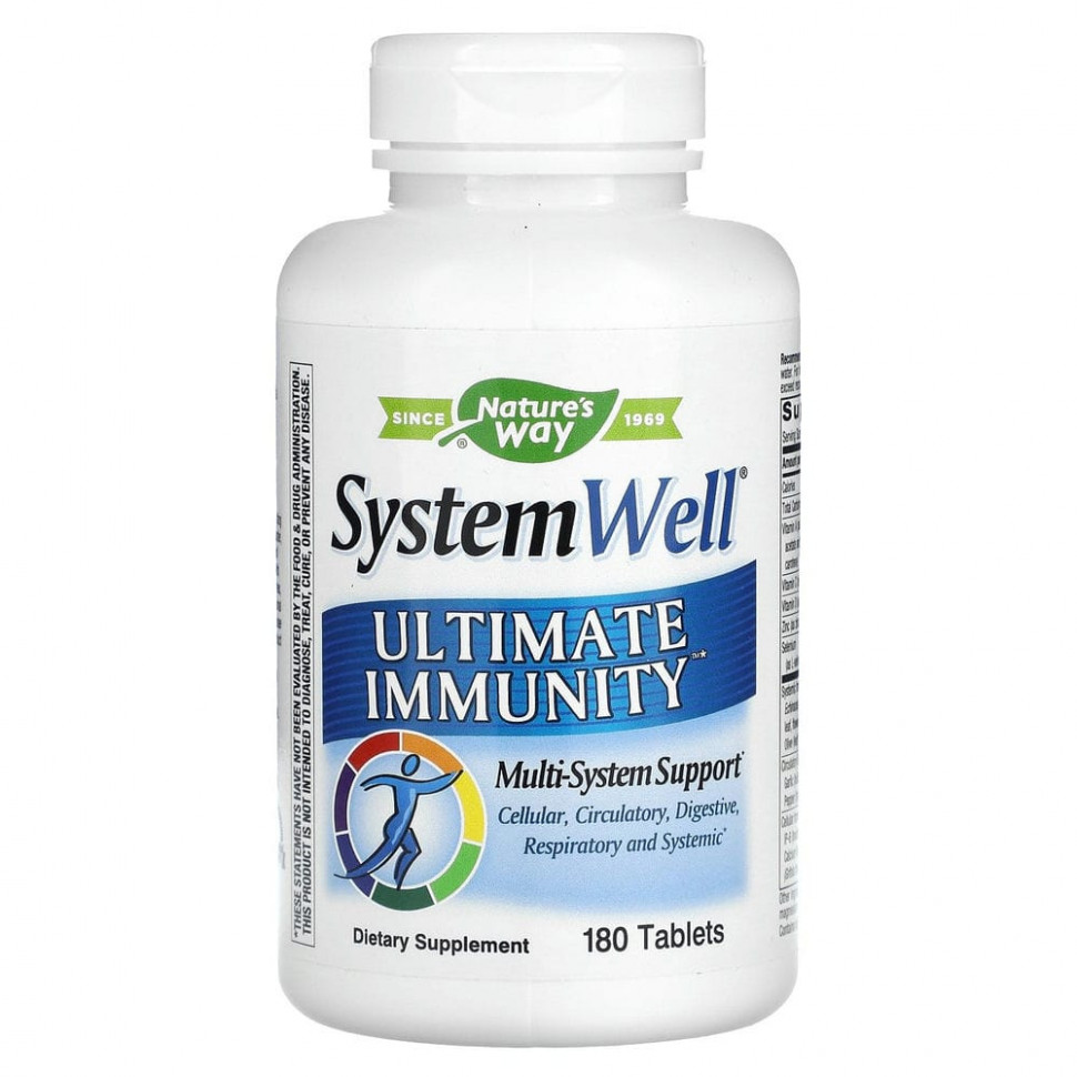   Nature's Way, System Well, Ultimate Immunity, 180     -     -,    