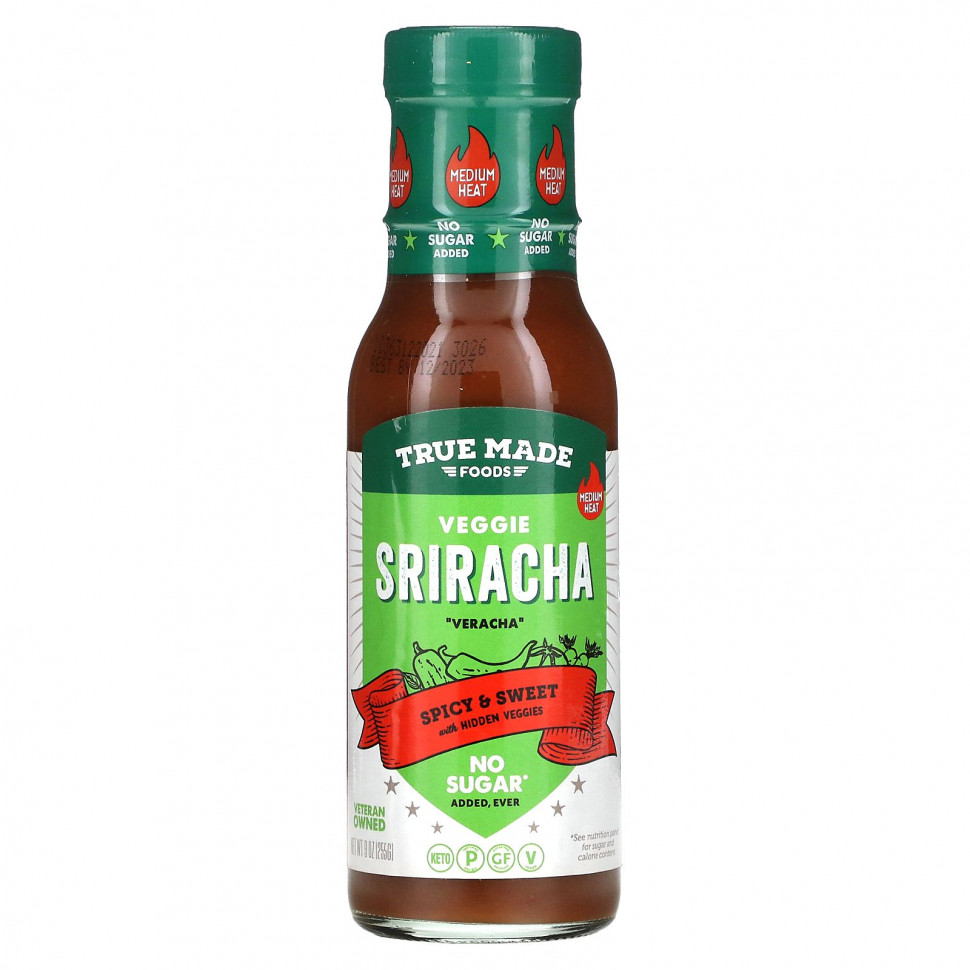   True Made Foods, Veggie Sriracha,      , 255  (9 )    -     -,    