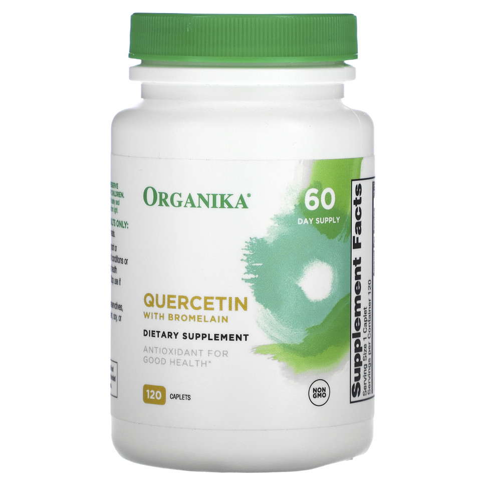   Organika, Quercetin with Bromelain, 120 Caplets    -     -,    