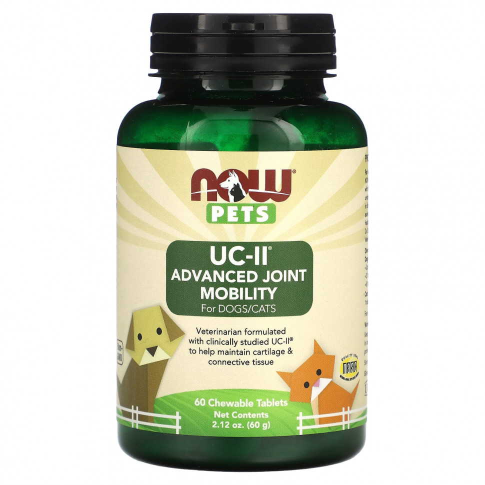   NOW Foods, Pets UC-II Advanced Joint Mobility    , 60  , 60  (2,12 )    -     -,    