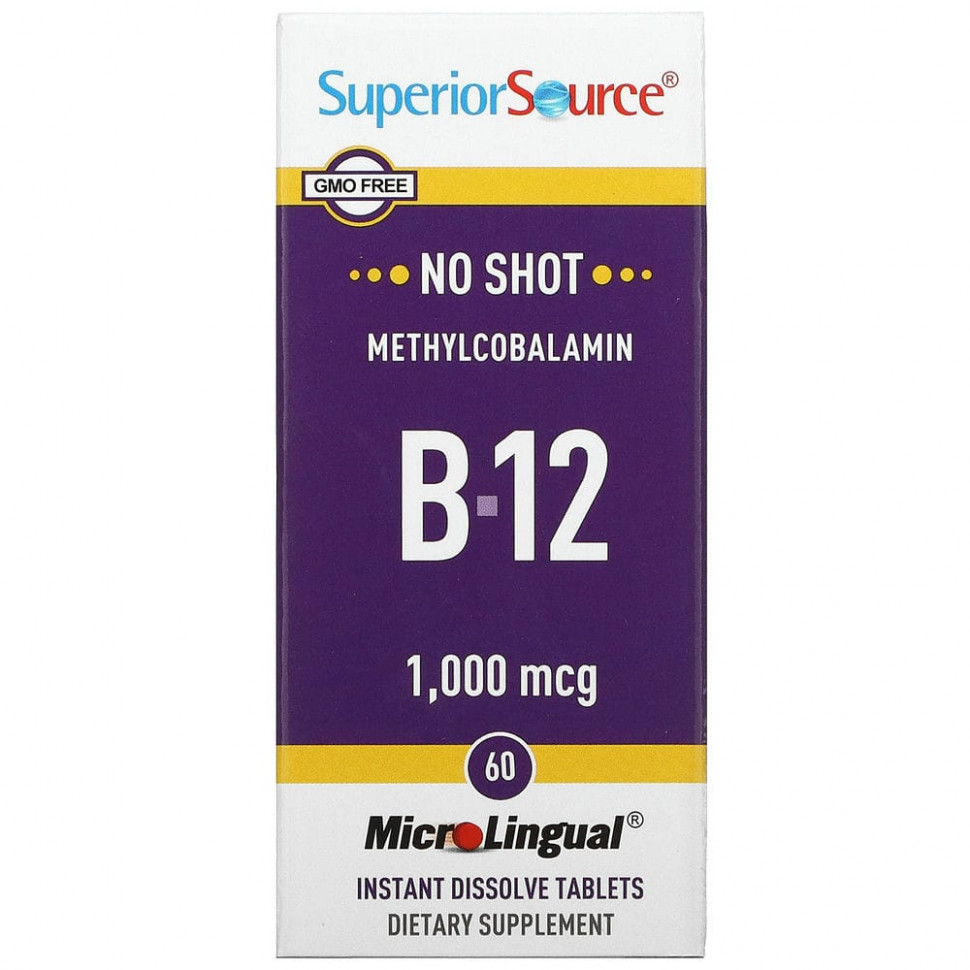   Superior Source,  B-12, 1000 , 60   MicroLingual    -     -,    