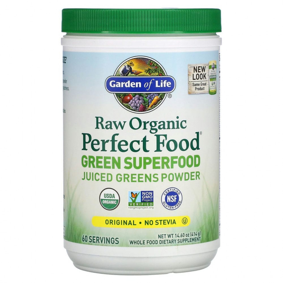   Garden of Life, Raw Organic Perfect Food, Green Superfood,   ,  , 414  (14,6 )    -     -,    