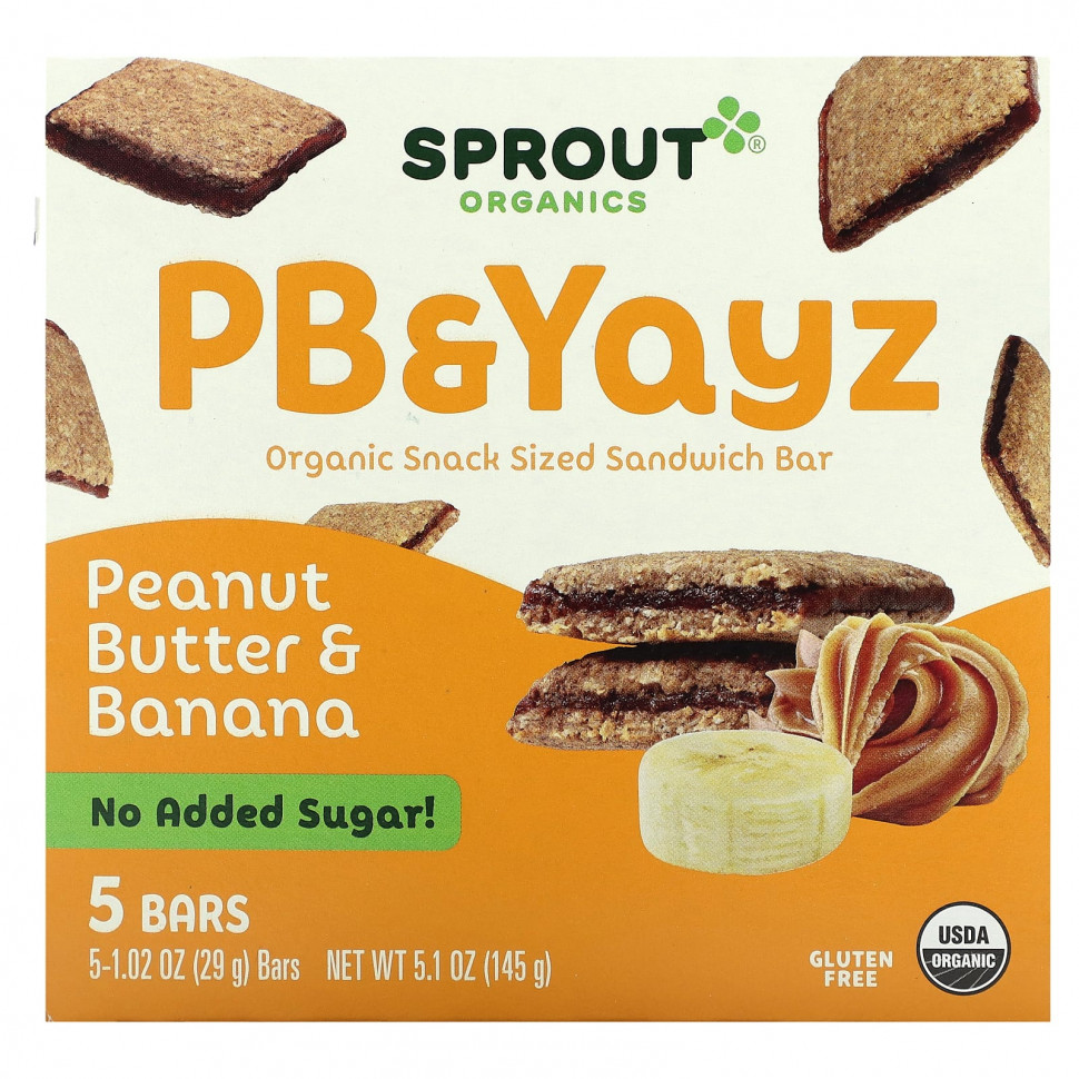   Sprout Organics, PB & Yayz,  -  ,    , 5 , 29  (1,02 )    -     -,    