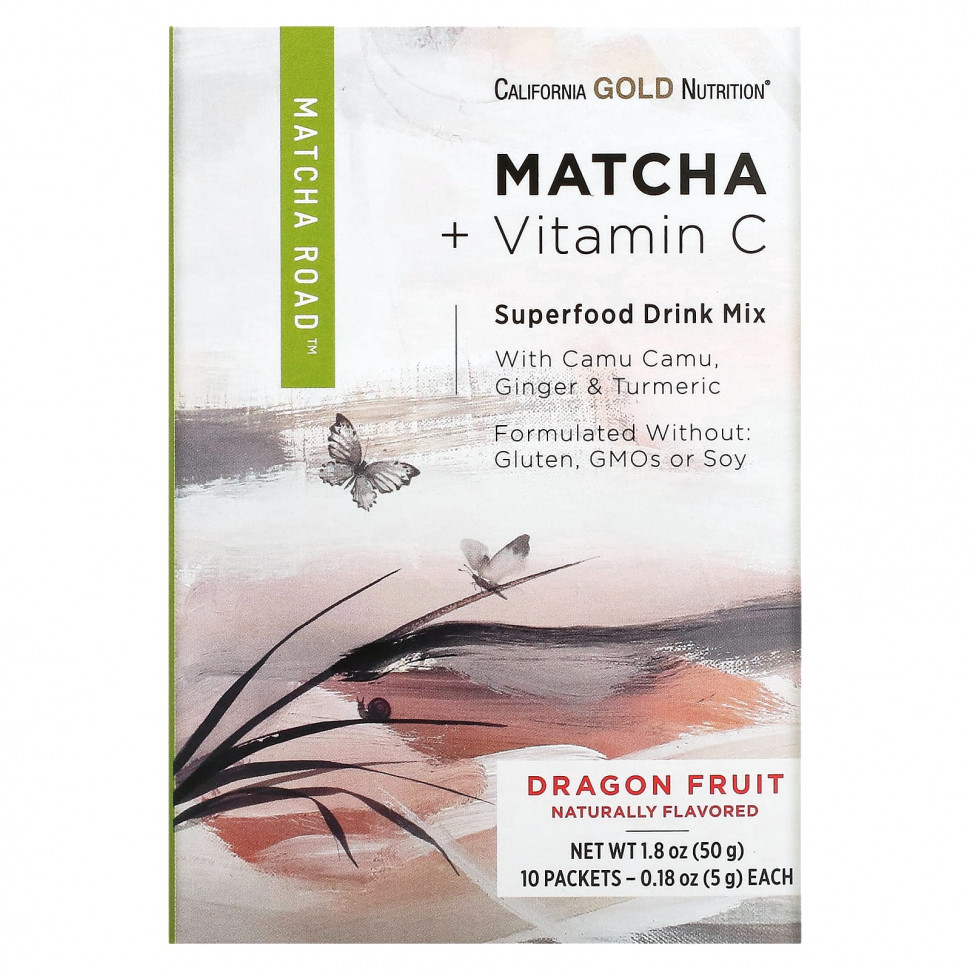   California Gold Nutrition, MATCHA ROAD,  +  , , 10 .    -     -,    