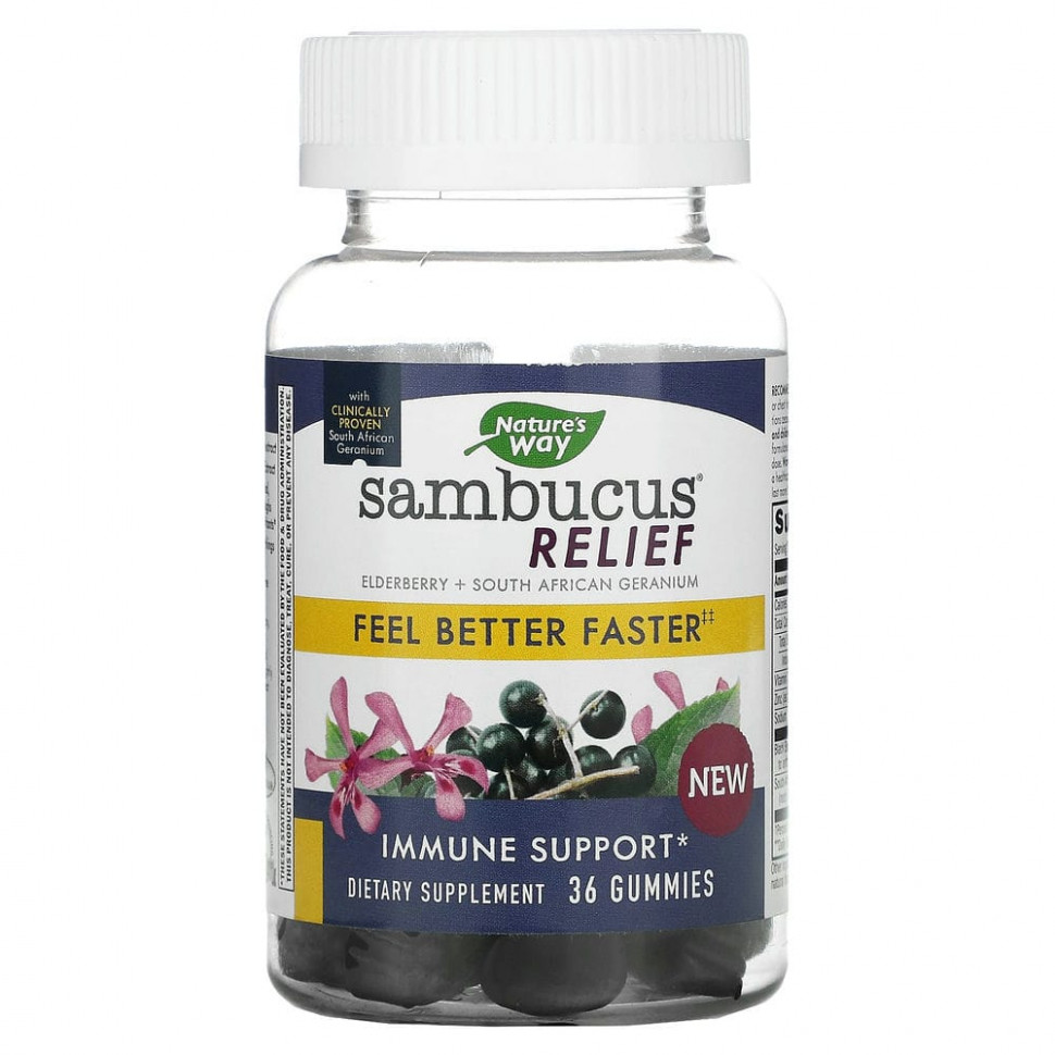   Nature's Way, Sambucus Relief,  ,    , 36      -     -,    