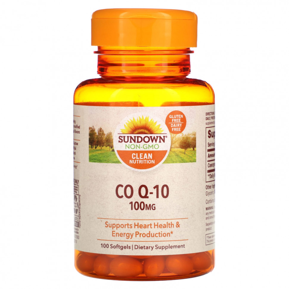   Sundown Naturals, Co Q-10, 100 , 100      -     -,    