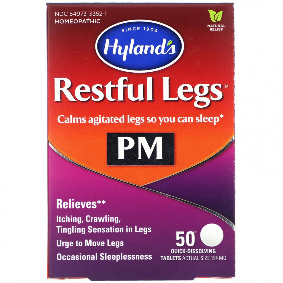   Hyland's, Restful Legs PM, 50      -     -,    