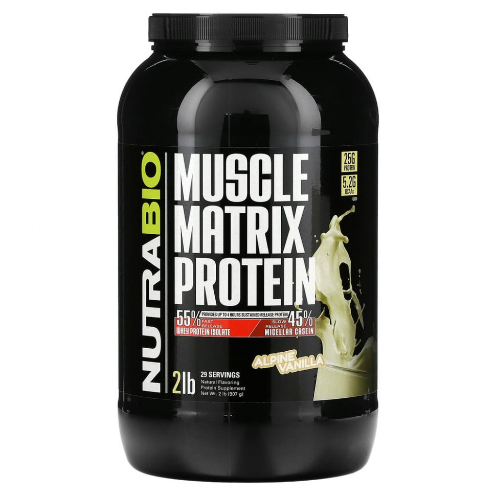   Nutrabio Labs, Muscle Matrix Protein,  , 907  (2 )    -     -,    