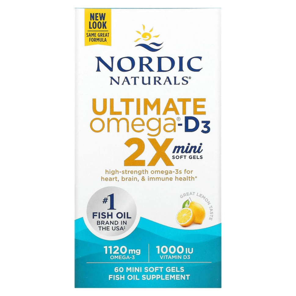   Nordic Naturals, Ultimate Omega 2X   D3, , 60  -    -     -,    