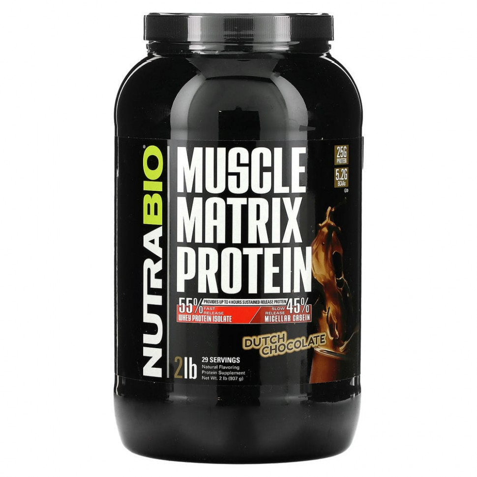   Nutrabio Labs, Muscle Matrix Protein,  , 907  (2 )    -     -,    