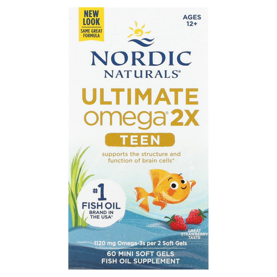   Nordic Naturals, Ultimate Omega 2X Teen,    12  18 ,   , 60 -    -     -,    