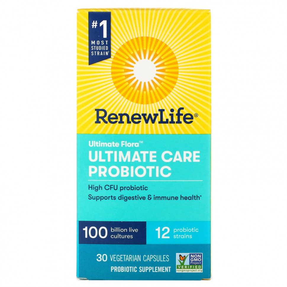   Renew Life, Ultimate Flora,  Ultimate Care, 100   , 30      -     -,    