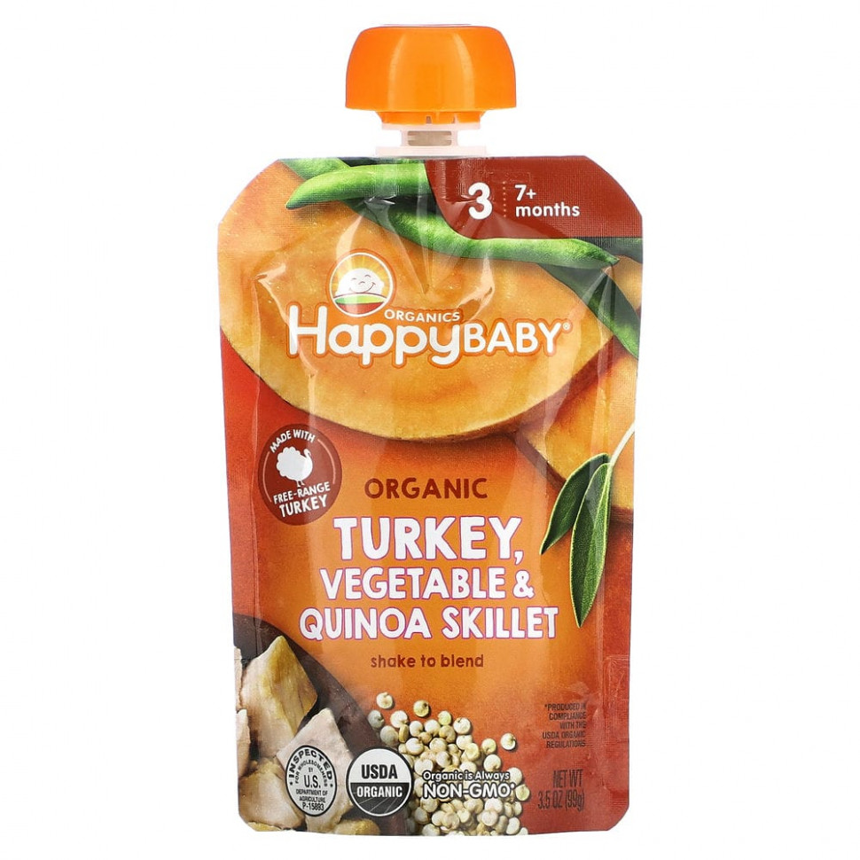   Happy Family Organics, Happy Baby,  7 ,    ,   , 99  (3,5 )    -     -,    