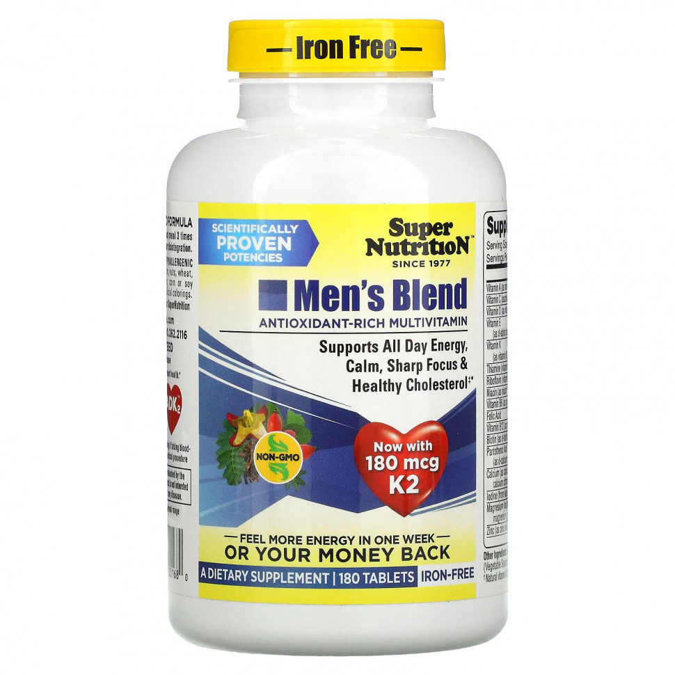   Super Nutrition, Men's Blend,   , , 180     -     -,    