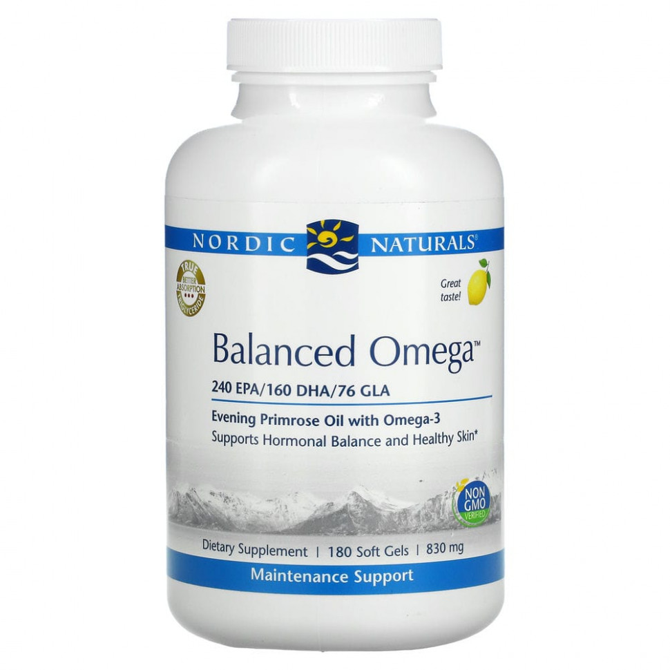   Nordic Naturals, Balanced Omega,   , 830 , 180       -     -,    