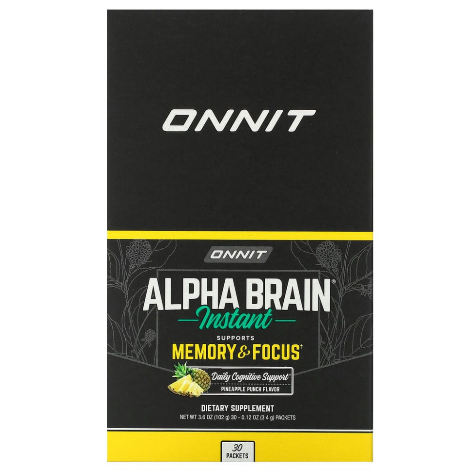   Onnit, Alpha Brain,  ,  , 30   3,4  (0,12 )    -     -,    