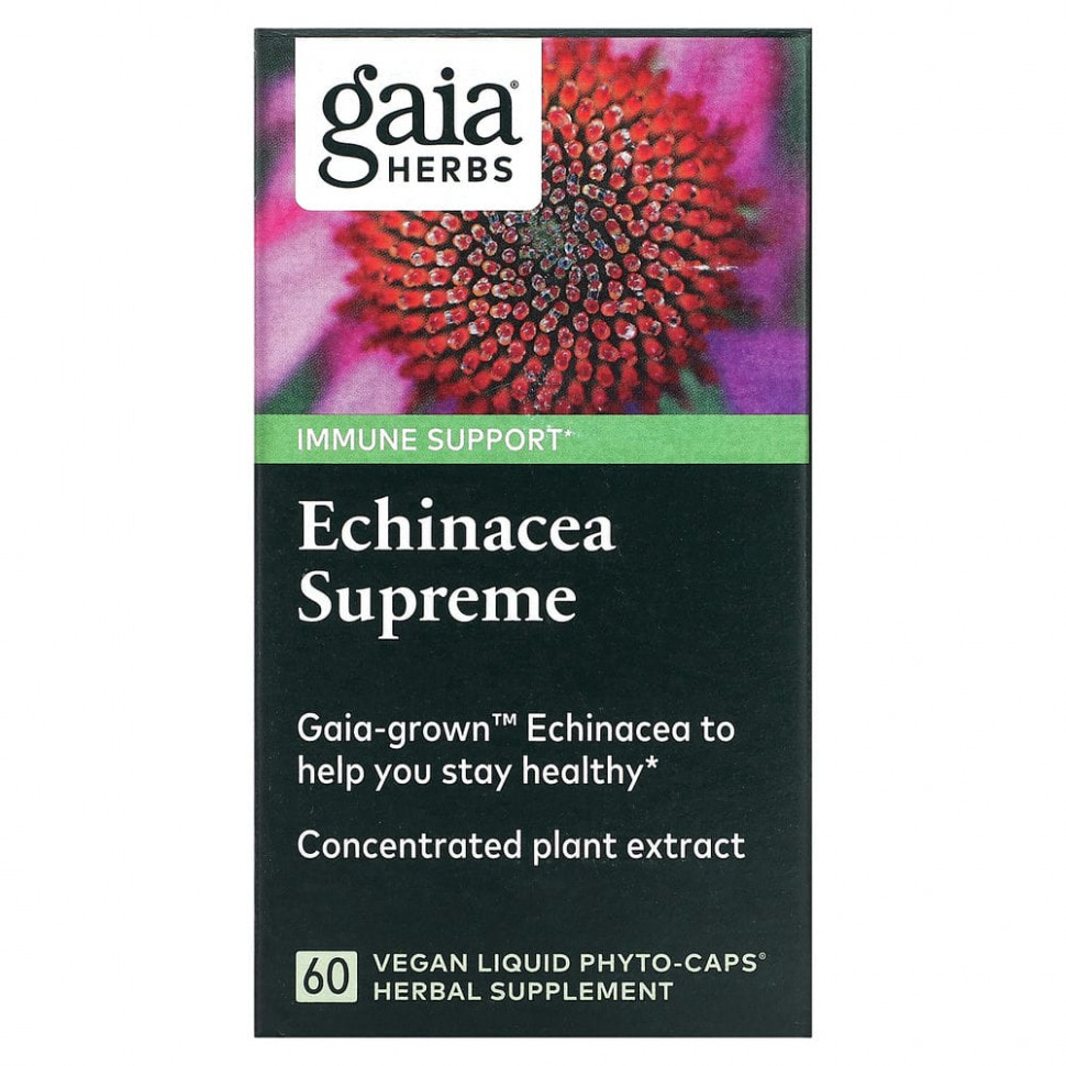   Gaia Herbs, Echinacea Supreme, 60  -      -     -,    