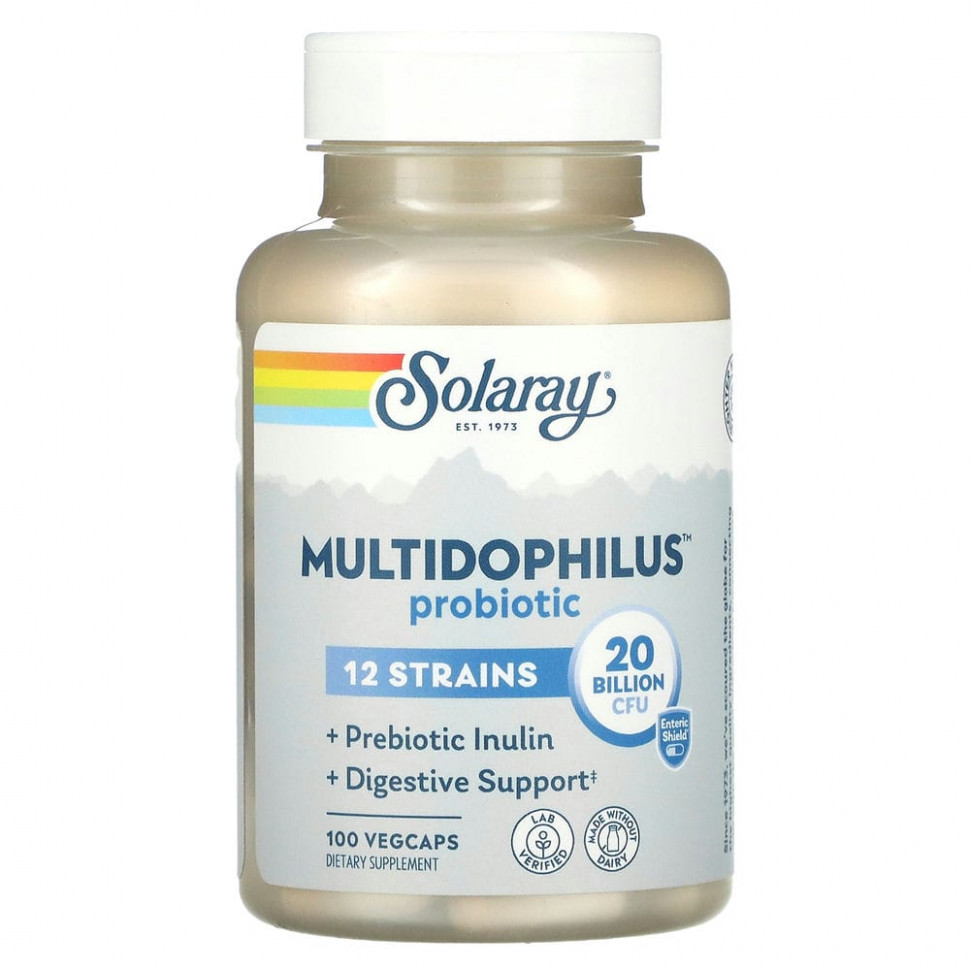   Solaray, Multidophilus, 12   , 20  , 100        -     -,    