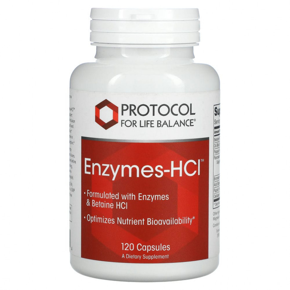   Protocol for Life Balance, Enzymes-HCI, 120     -     -,    