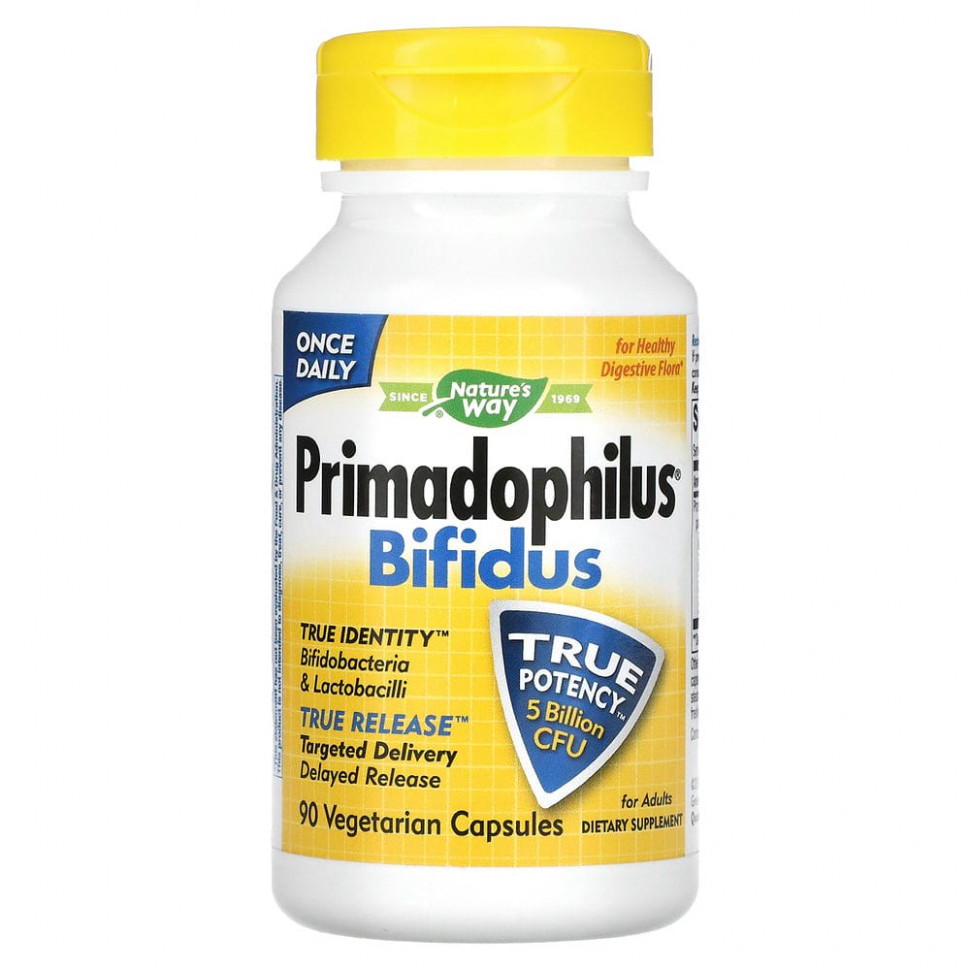   Nature's Way, Primadophilus Bifidus  , 5  , 90      -     -,    