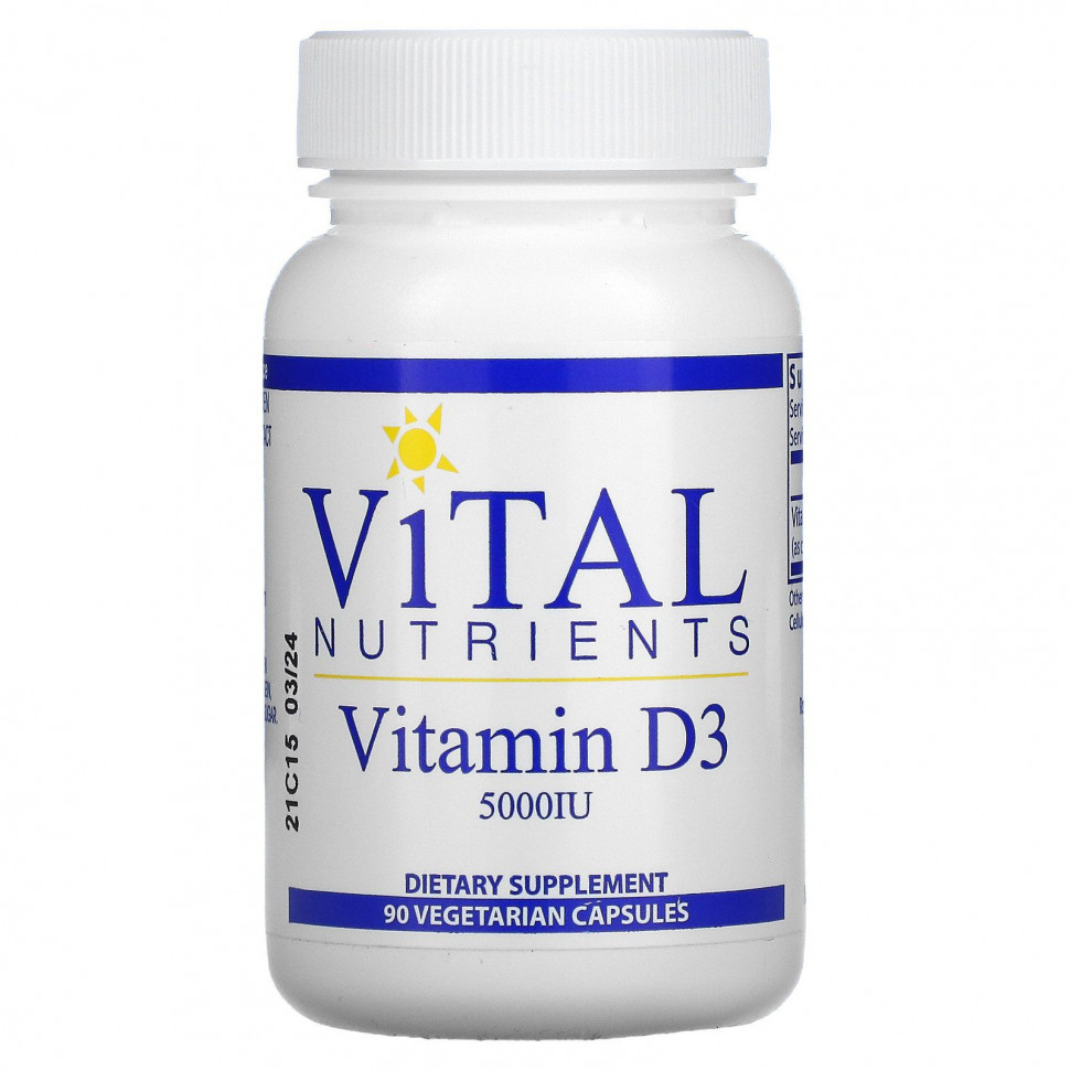   Vital Nutrients,  D3, 5000 , 90      -     -,    