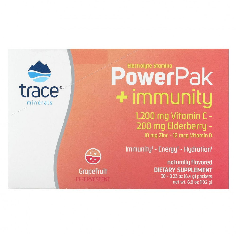   Trace Minerals , Electrolyte Stamina, PowerPak + Immunity, , 30   6,4  (0,23 )    -     -,    