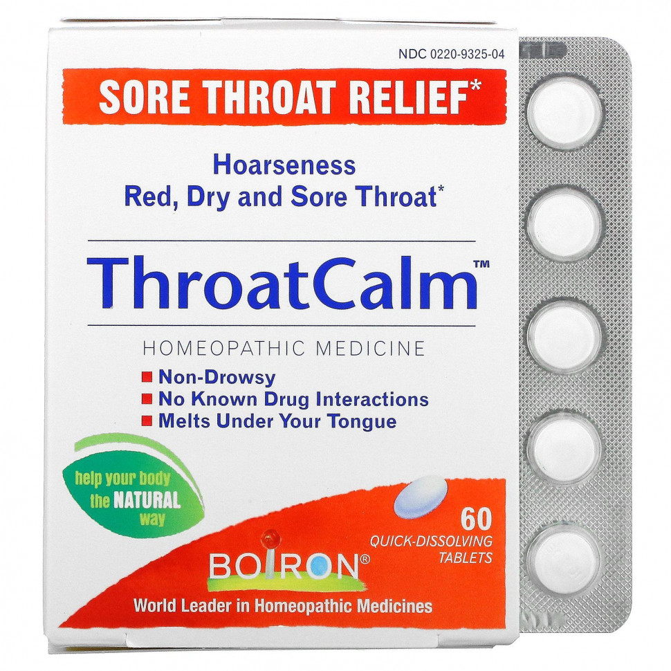   Boiron, ThroatCalm, 60      -     -,    