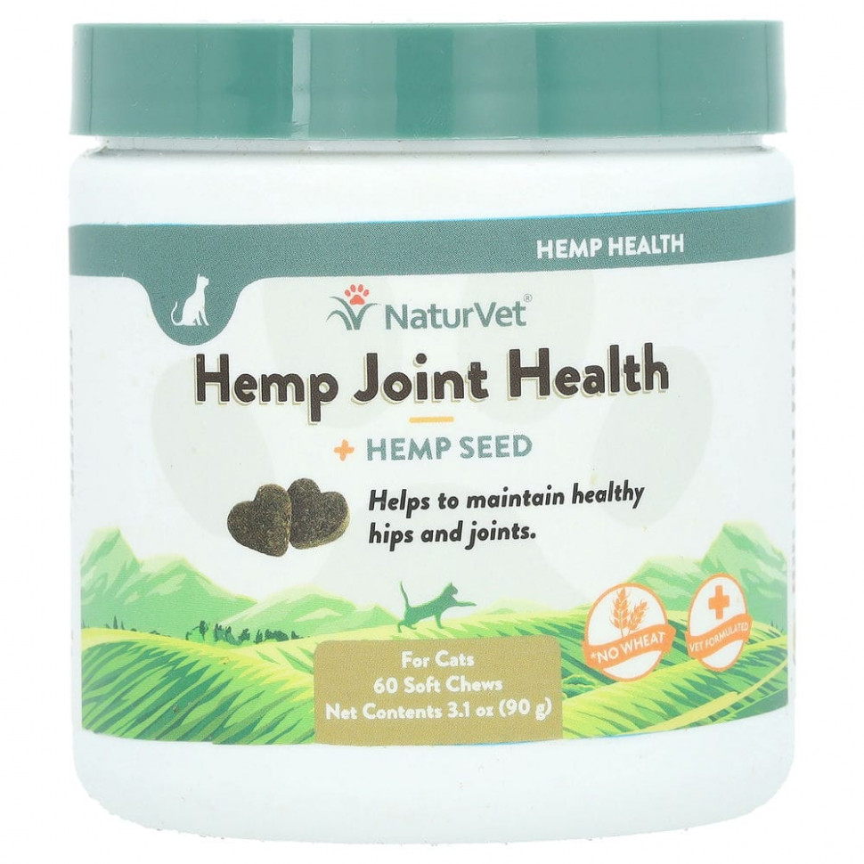   NaturVet, Hemp Joint Health Plus Hemp Seed,  , 60  , 90  (3 )    -     -,    