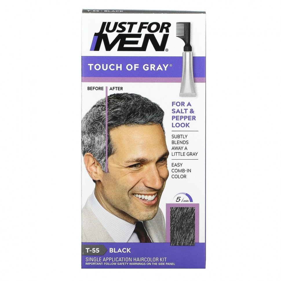   Just for Men,       Touch of Gray,   T-55, 40     -     -,    