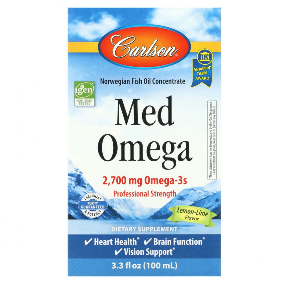   Carlson, Med Omega,    , 2 700 , 3,3 . .(100 )    -     -,    