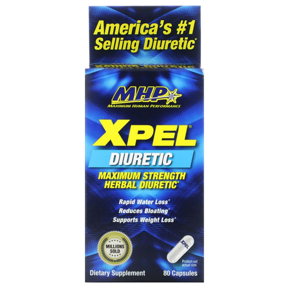   MHP, XPEL, Maximum Strength Herbal Diuretic, 80 Capsules    -     -,    