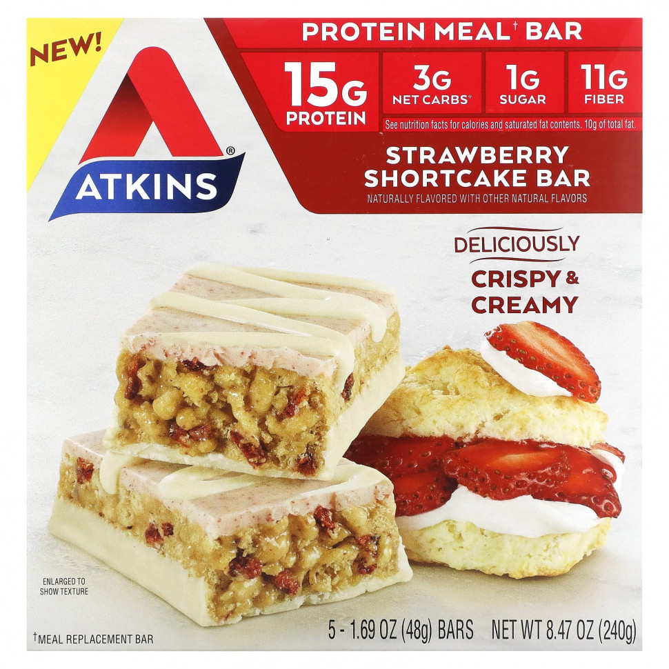   Atkins, Protein Meal Bar,    , 5 , 48  (1,69 )    -     -,    