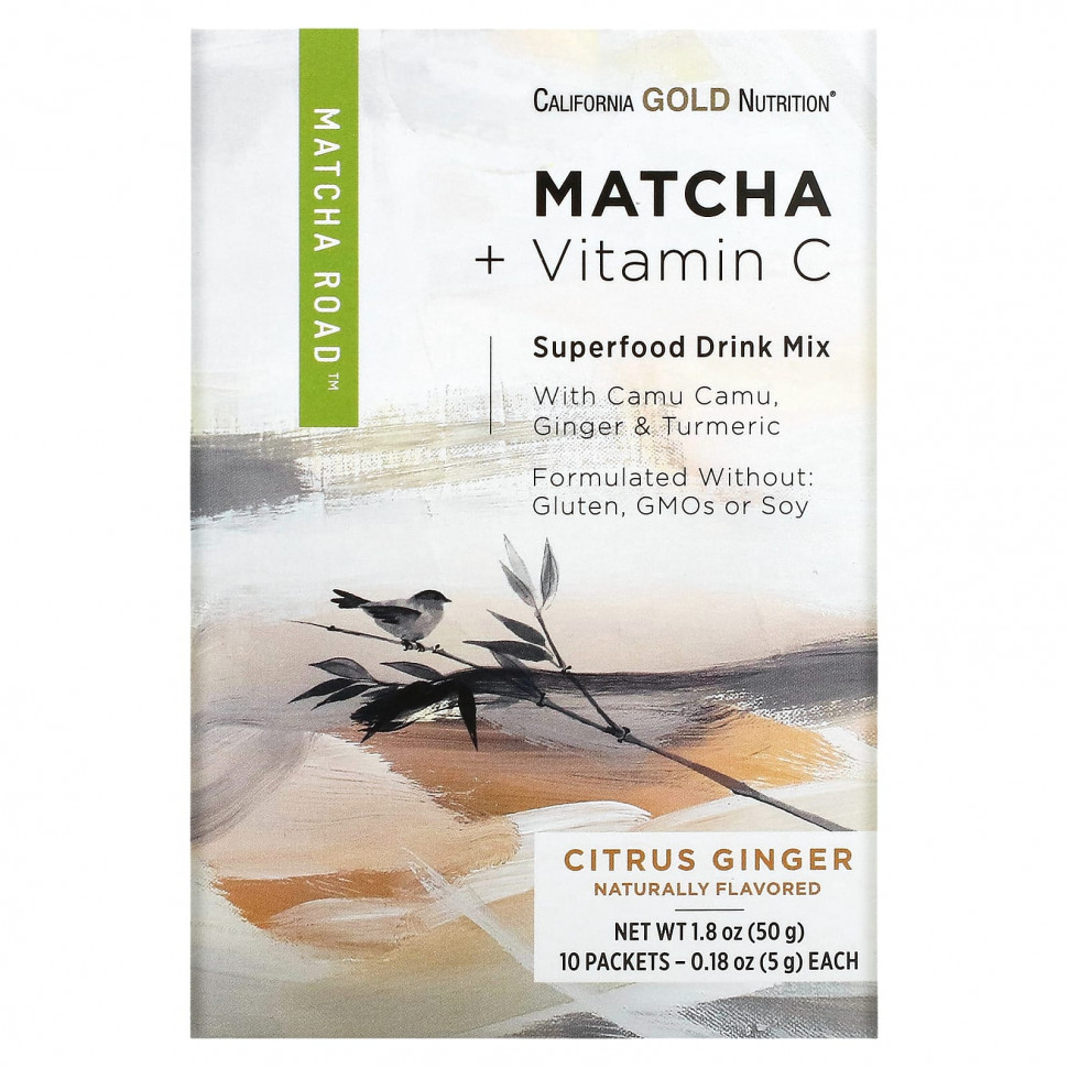   California Gold Nutrition, MATCHA ROAD,  +  C   , 10 .    -     -,    