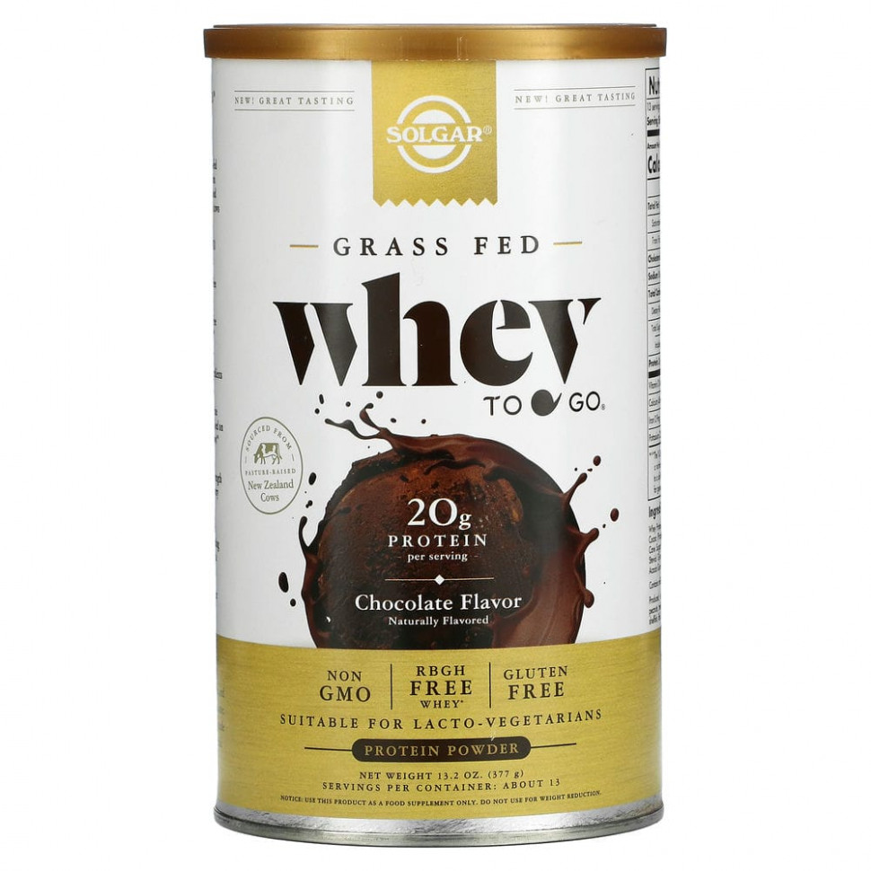   Solgar, Whey To Go,   , , 455  (16 )    -     -,    