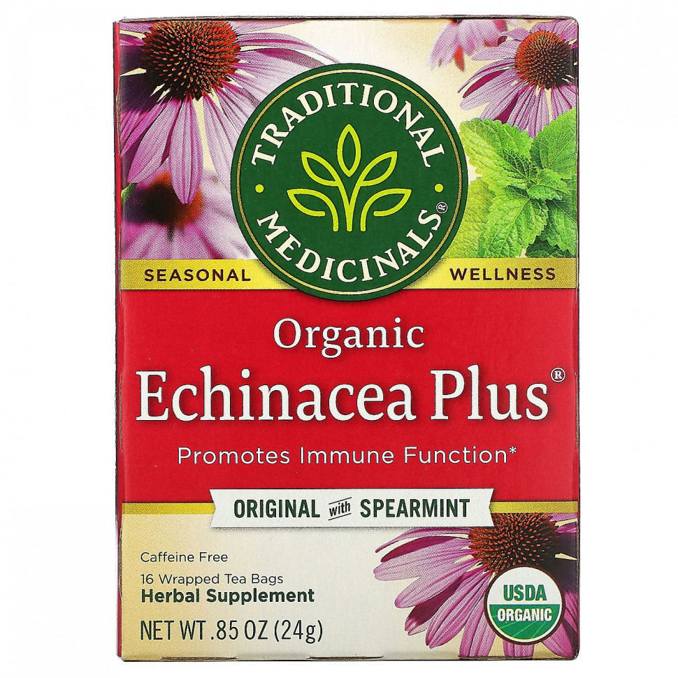   Traditional Medicinals, Organic Echinacea Plus,    ,  , 16    , 24  (0,85 )    -     -,    