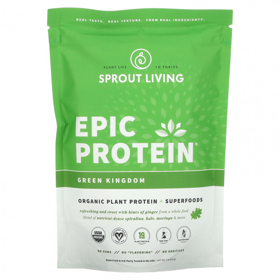   Sprout Living, Epic Protein,     , Green Kingdom, 455  (1 )    -     -,    