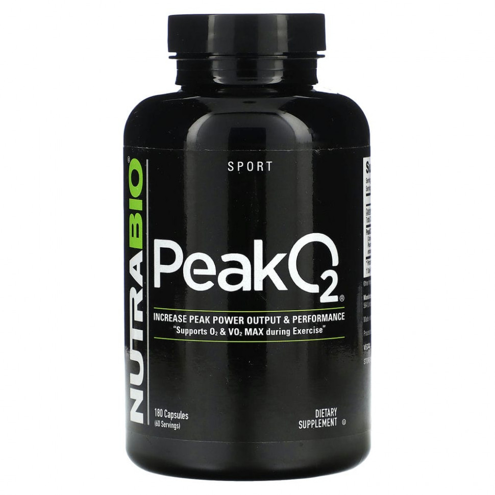   Nutrabio Labs, Peak O2`` 180     -     -,    