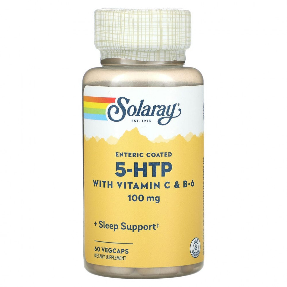   Solaray, 5-HTP   C  B6, 100 , 60      -     -,    