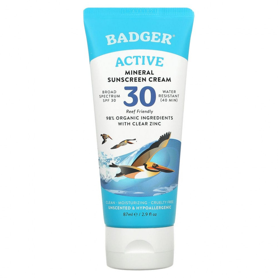   Badger Company, Active,    , SPF 30,  , 87  (2,9 . )    -     -,    