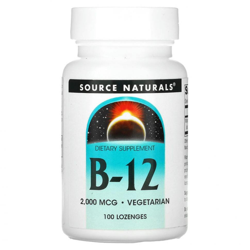   Source Naturals, B-12, 2000 , 100     -     -,    